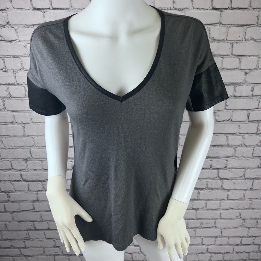 Emu Australia V-Neck with leather trim